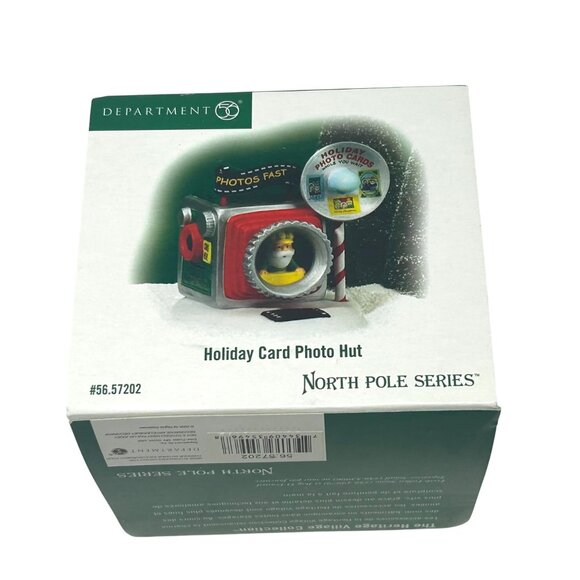 Department 56 North Pole Series Holiday Card Photo Hut - Vintage - Picture 9 of 9